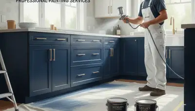 Cabinet painting in Ogden, UT for durable kitchen finishes by Ogden Paint Pros