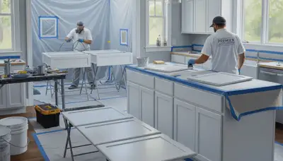 Cabinet painting in Ogden, UT for durable kitchen finishes and a fresh, professional look