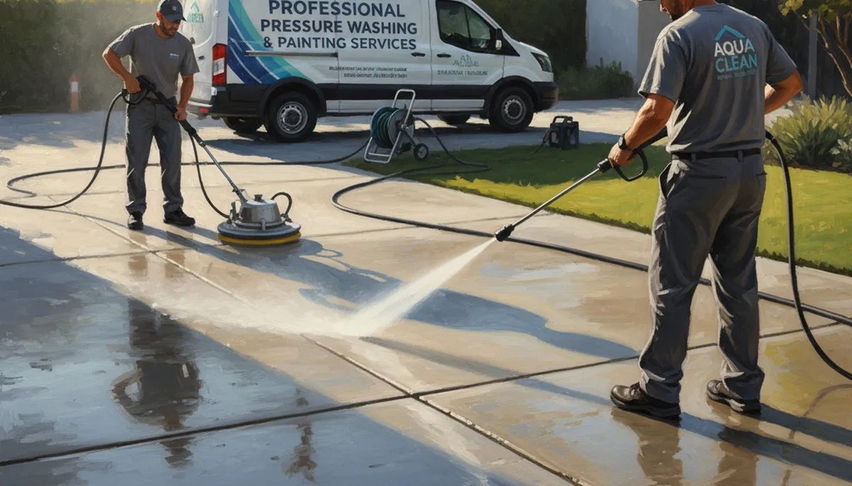 Concrete pressure cleaning service in Ogden, UT for driveways, patios, and walkways