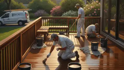 Ogden, UT deck painting service by Ogden Paint Pros protects wood from sun, snow, and weather damage