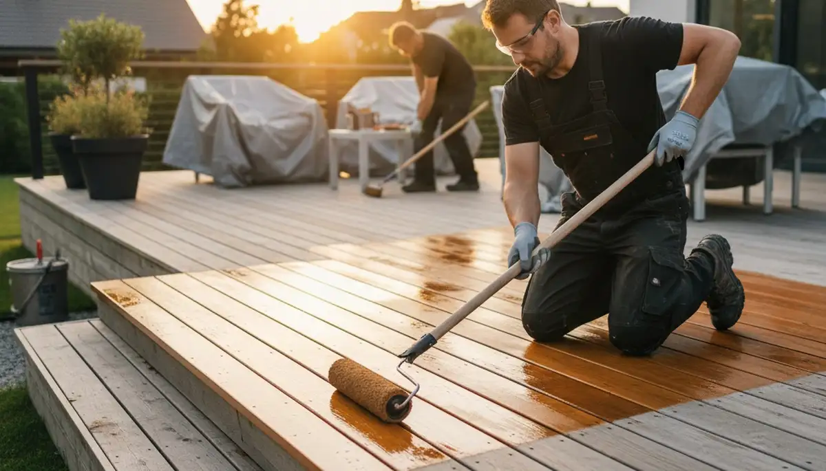 Deck sealing service in Ogden, UT to protect wood decks from sun, snow, and moisture
