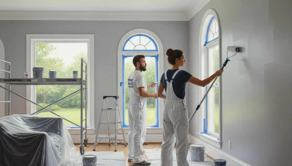 Interior house painting in Ogden, UT by Ogden Paint Pros for professional residential interiors